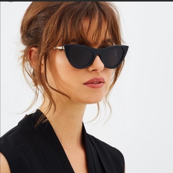 Le Specs Accessories - Le Specs Enchantress Sunglasses Black Smoke Cateye